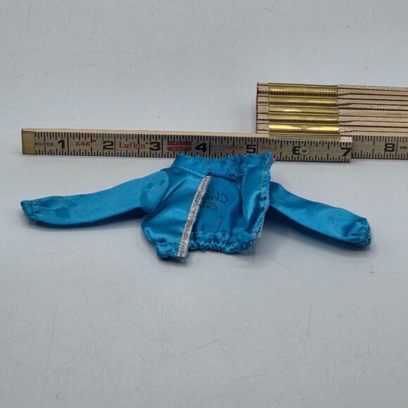 Disney The Cheetah Girls Doll Size Blue Bomber Jacket Replacement With Silver Tr - Picture 4 of 4